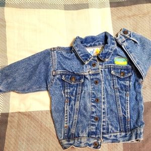 12month sesame street embroidered jean jacket